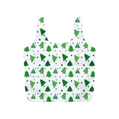 Christmas-trees Full Print Recycle Bag (s) by nateshop