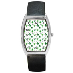Christmas-trees Barrel Style Metal Watch by nateshop