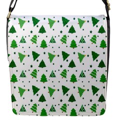 Christmas-trees Flap Closure Messenger Bag (s) by nateshop