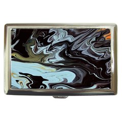 Abstract Painting Black Cigarette Money Case by nateshop