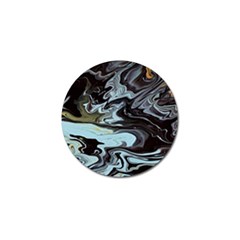Abstract Painting Black Golf Ball Marker by nateshop