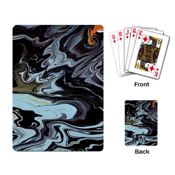 Abstract Painting Black Playing Cards Single Design (Rectangle)