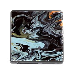 Abstract Painting Black Memory Card Reader (square 5 Slot) by nateshop