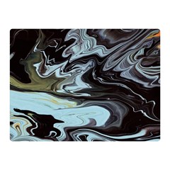 Abstract Painting Black Double Sided Flano Blanket (mini)  by nateshop
