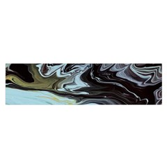 Abstract Painting Black Oblong Satin Scarf (16  X 60 ) by nateshop
