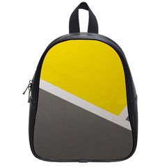 Pattern Yellow And Gray School Bag (small) by nateshop