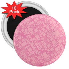 Pink 3  Magnets (10 Pack)  by nateshop