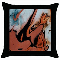 Paint Throw Pillow Case (Black)