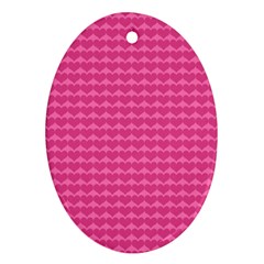 Abstract-pink Love Oval Ornament (two Sides) by nateshop