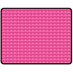 Abstract-pink Love Double Sided Fleece Blanket (medium)  by nateshop