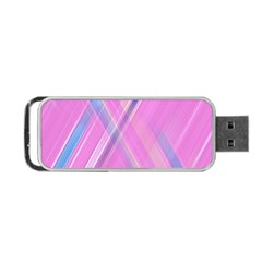 Background Abstrac Pink Portable Usb Flash (one Side) by nateshop