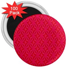 Background Red Motif 3  Magnets (100 Pack) by nateshop