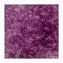 Background Purple Love Medium Glasses Cloth (2 Sides) by nateshop