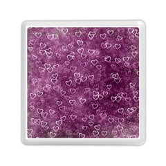 Background Purple Love Memory Card Reader (square) by nateshop
