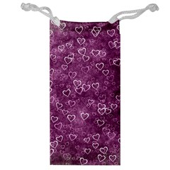 Background Purple Love Jewelry Bag by nateshop