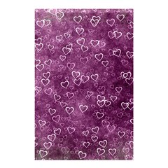 Background Purple Love Shower Curtain 48  X 72  (small)  by nateshop