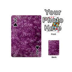 Background Purple Love Playing Cards 54 Designs (mini)