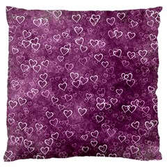 Background Purple Love Large Flano Cushion Case (two Sides) by nateshop