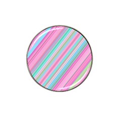 Background-lines Pink Hat Clip Ball Marker by nateshop