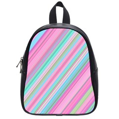 Background-lines Pink School Bag (small)