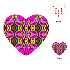 Abstract-karakkter Playing Cards Single Design (heart)