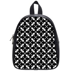 Abstract-black School Bag (small)