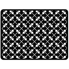 Abstract-black Double Sided Fleece Blanket (large)  by nateshop