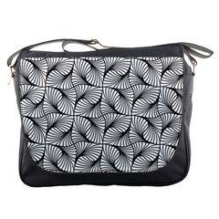 Abstract-gray Messenger Bag