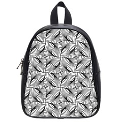 Abstract-gray School Bag (small)