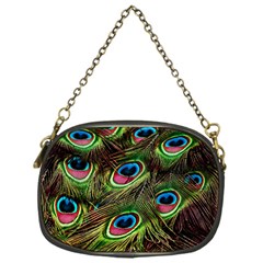 Peacock-feathers-color-plumage Chain Purse (one Side) by Celenk