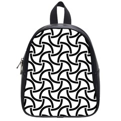 Background-black White School Bag (small)