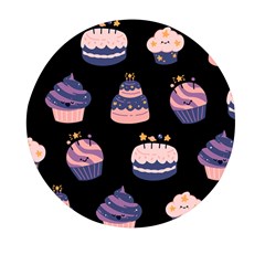 Birthday-cake Mini Round Pill Box