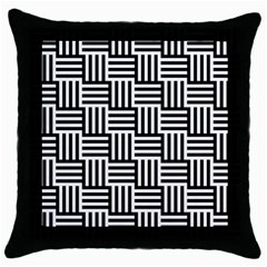 Basket Throw Pillow Case (black) by nateshop