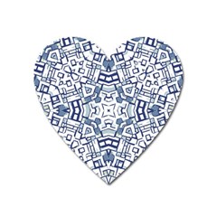 Blue-design Heart Magnet by nateshop