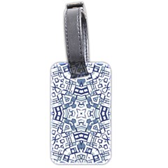 Blue-design Luggage Tag (two Sides) by nateshop