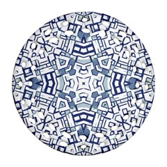 Blue-design Ornament (round Filigree) by nateshop