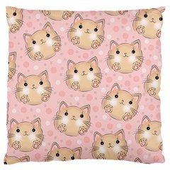 Cat-cats Large Flano Cushion Case (one Side) by nateshop