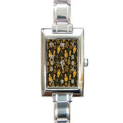 Christmas Gold Rectangle Italian Charm Watch by nateshop