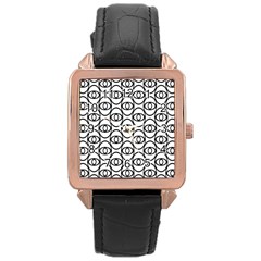 Ellipse Rose Gold Leather Watch 