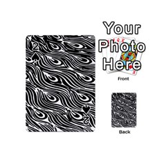 Animal-peacock,white Black Playing Cards 54 Designs (mini)