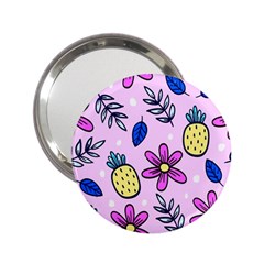 Flowers Purple 2 25  Handbag Mirrors by nateshop