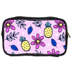 Flowers Purple Toiletries Bag (two Sides) by nateshop