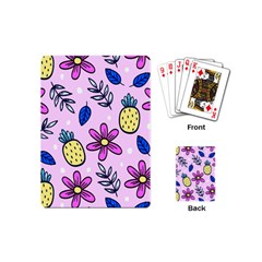 Flowers Purple Playing Cards Single Design (mini)