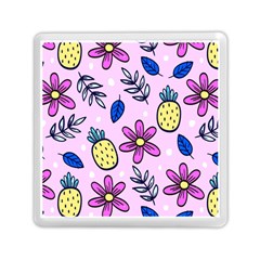 Flowers Purple Memory Card Reader (square) by nateshop