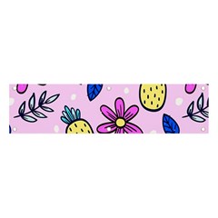 Flowers Purple Banner And Sign 4  X 1  by nateshop