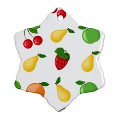 Fruits Snowflake Ornament (two Sides)