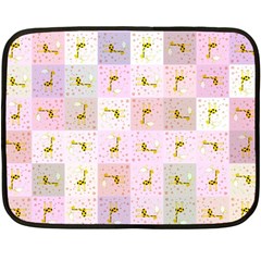 Giraffe Double Sided Fleece Blanket (mini)  by nateshop