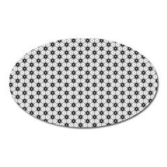 Gray Motif Oval Magnet by nateshop