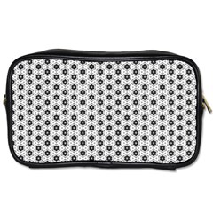 Gray Motif Toiletries Bag (two Sides)