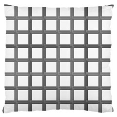 Grid Box Large Flano Cushion Case (One Side)